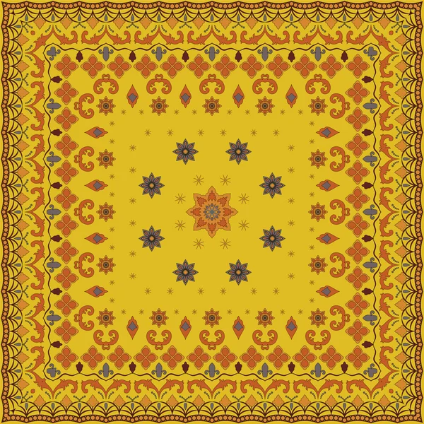 Ярко-желтый шарф — стоковый вектор