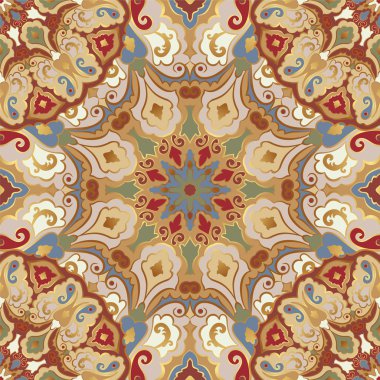 Renkli mandalalar ile Seamless Modeli