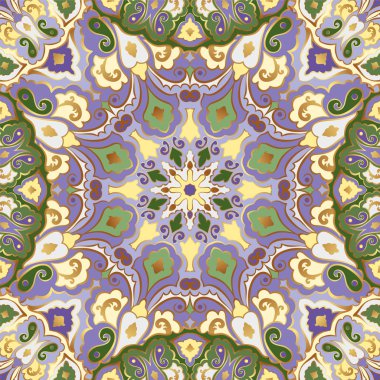 Renkli mandalalar ile Seamless Modeli