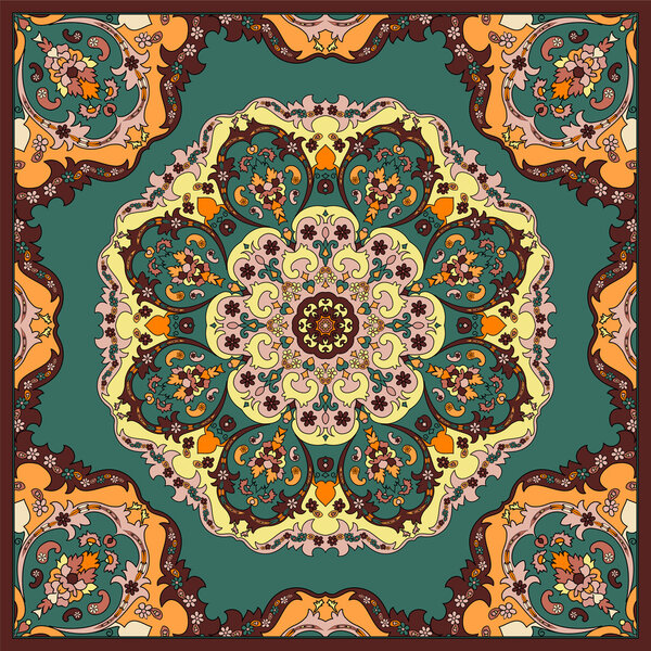 Bandana with floral pattern