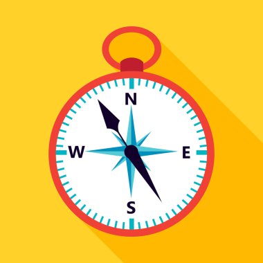 Pusula simgesinin üzerine sarı