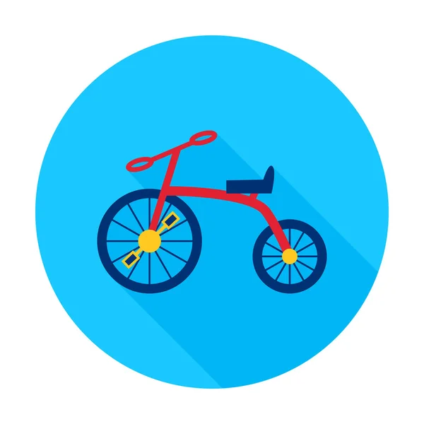 Bicicleta ícone círculo plana — Vetor de Stock