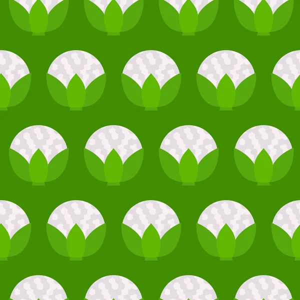 Groene bloemkool naadloze patroon — Stockvector