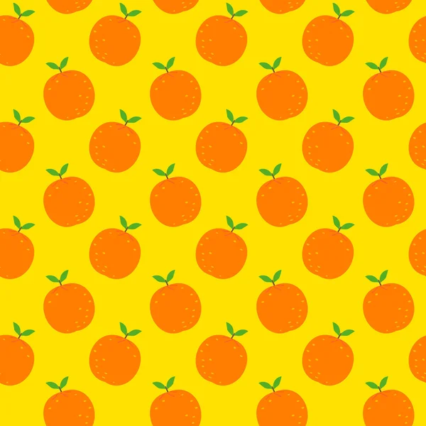Oranje naadloze patroon — Stockvector