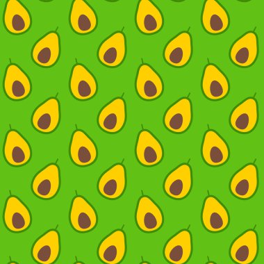 Avokado düz seamless modeli