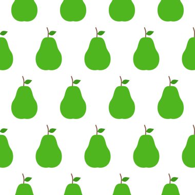 Armut düz seamless modeli üzerinde beyaz