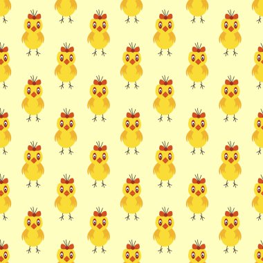 Sarı tavuk seamless modeli