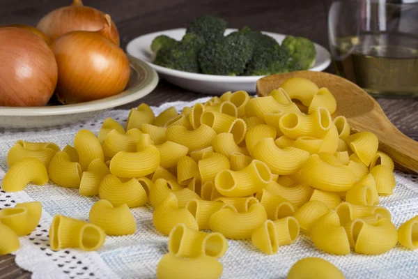 Handvol pasta — Stockfoto
