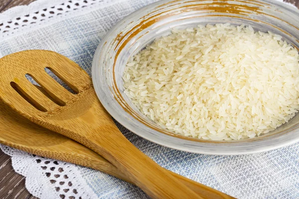 Puñado de granos de arroz — Foto de Stock