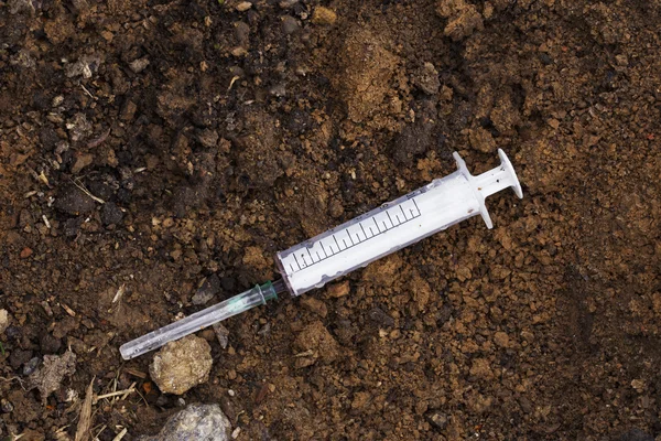 The used syringe Stock Image
