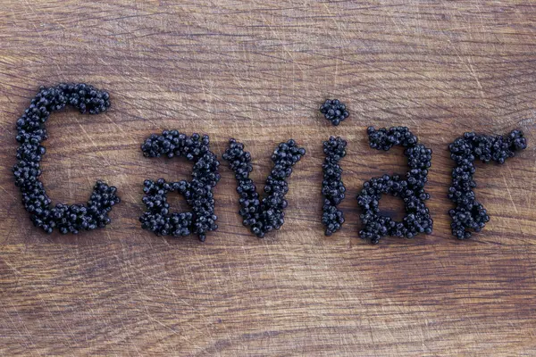 De zwarte kaviaar — Stockfoto