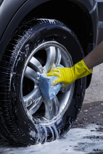 De auto wassen — Stockfoto