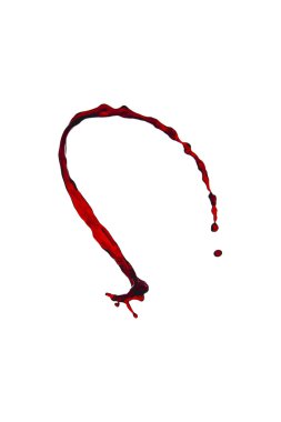 Bir damla kırmızı şarap.