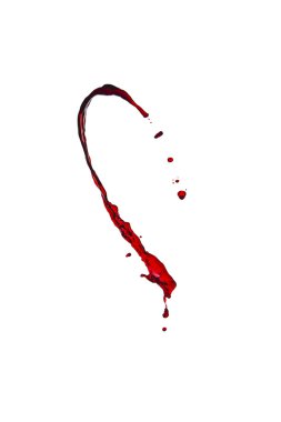 Bir damla kırmızı şarap.