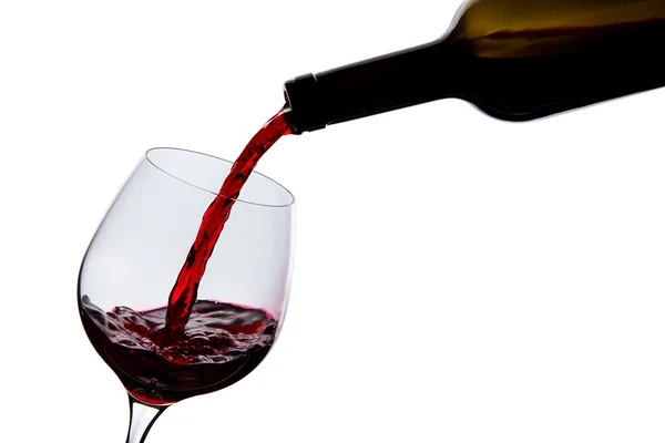 A bort pohárba öntik — Stock Fotó