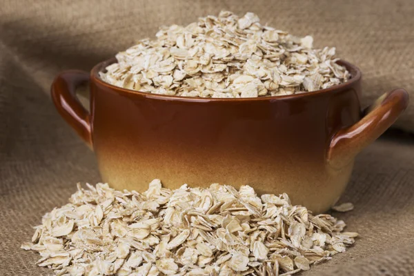 A handful of oatmeal — Stock Photo, Image