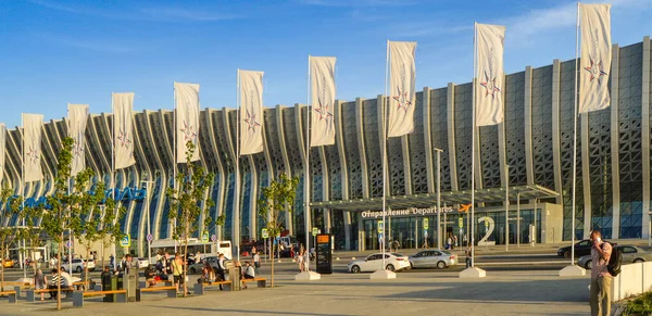 Simferopol Crimea Rusia Junio 2018 Nueva Terminal Pasajeros Moderna Del — Foto de Stock