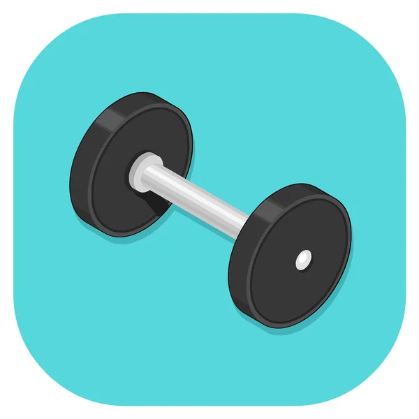 Isometric vector Dumbbell illustration Icon. — Stock Vector