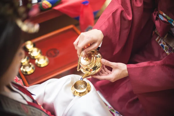 Matrimonio tradizionale in Corea — Foto Stock