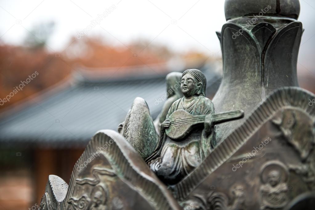 statue of Sinheungsa Temple in Seoraksan National Park, Sokcho, South Korea