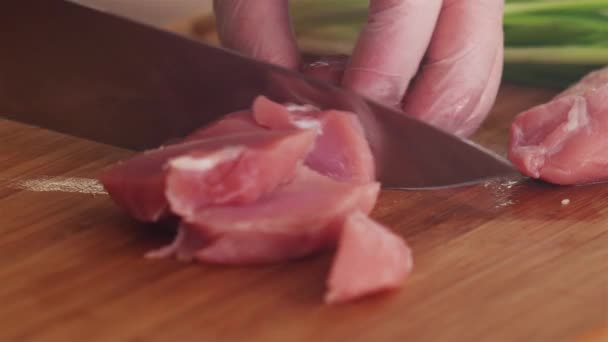 Fleisch Kochen Topf Gulasch — Stockvideo