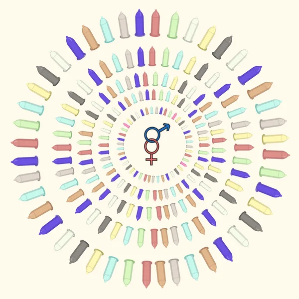 Prezervatif ile arka plan