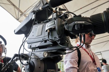 Venedik - Eylül: fotoğrafçılar ve camaramen 68 Venedik Film Festivali sırasında Venedik, Palazzo del sinemada Eylül 2011 Venedik, İtalya.