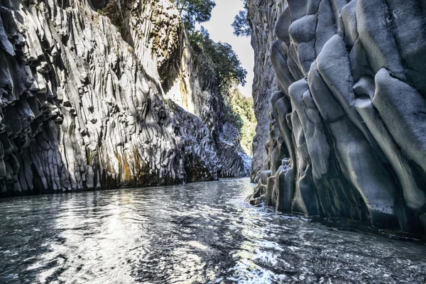 峡 Alcantare、カターニア - シチリア — ストック写真