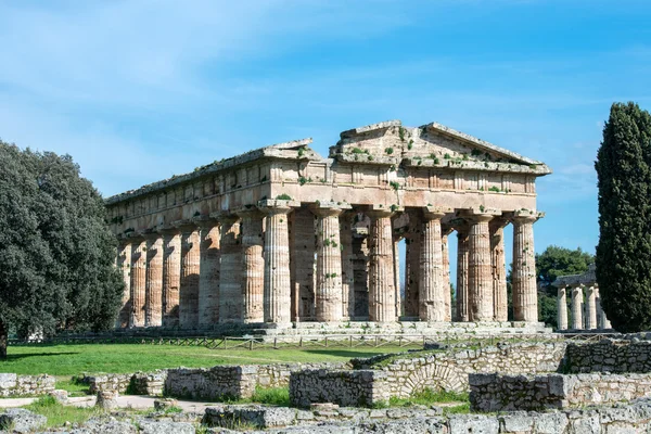 Chrám Paestum - Salerno - Itálie — Stock fotografie