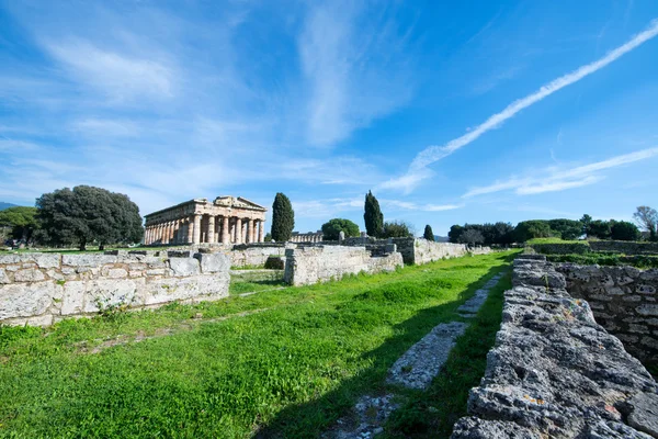 Chrám Paestum - Salerno - Itálie — Stock fotografie