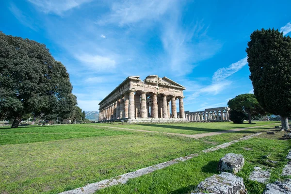 Храм Пестум - Салерно - Італія — стокове фото
