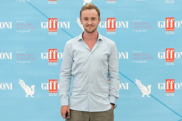 Giffoni valle piana (sa) - 21. Juli: schauspieler tom felton — Stockfoto