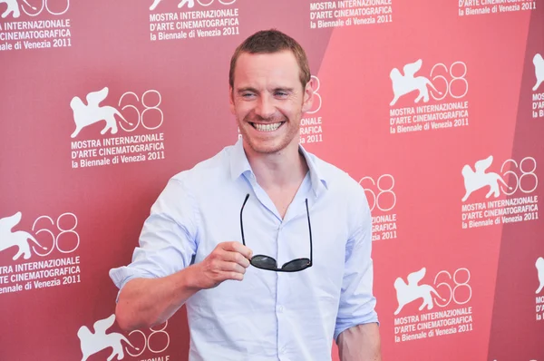 VENICE - SEPTEMBER 2: Actors Michael Fassbender — Stockfoto