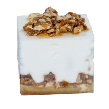 Dondurmalı meyve ve fındık çeşitli renk küpler