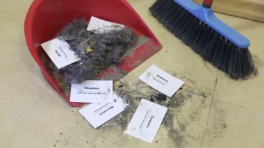 Personel azaltma konsepti - Personel ve çalışan İş Azaltma kesme. Işten çıkarma.