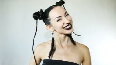 Güzel seksi şık duygusal kadın 