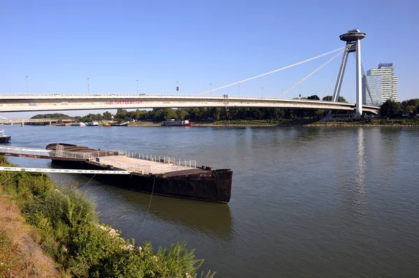 Snp-Brücke in Bratislava — Stockfoto