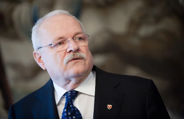 Slovak Başkan Ivan Gašparovič — Stok fotoğraf