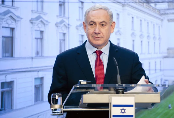 Israeli prime minister Benjamin Netanjahu — Stock Photo, Image