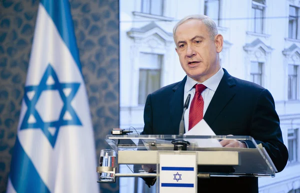 Israeli prime minister Benjamin Netanjahu — Stock Photo, Image