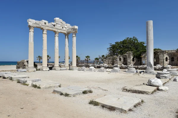 Ruines antiques à Side, Turquie — Photo