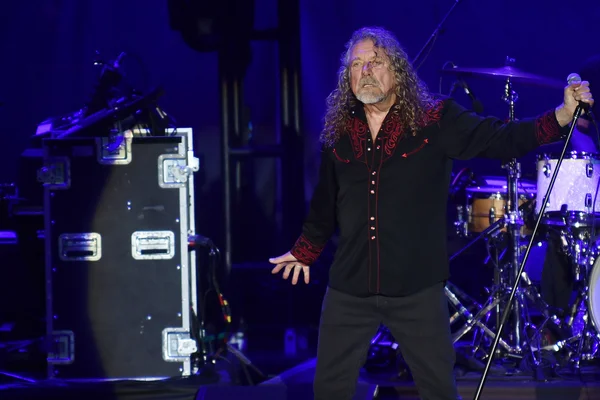 Ünlü İngiliz şarkıcı Robert Plant — Stok fotoğraf