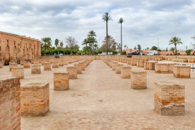 Marakeş, Fas 'taki Koutoubia Camii yakınlarındaki ilk caminin kalıntıları.