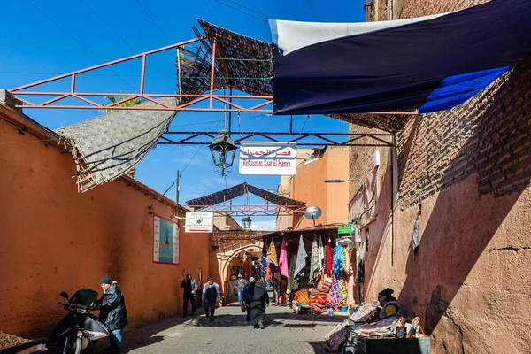 Marrakesh Morocco Января 2019 Года Улица Города Марракеш Марокко Января — стоковое фото