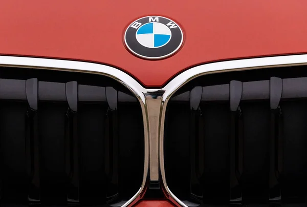 Praga República Checa Noviembre 2020 Logo Del Vehículo Bmw Praga — Foto de Stock