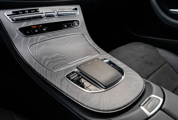 Ovládací Panel Interiéru Luxusního Vozu — Stock fotografie