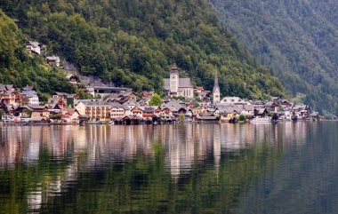 Yukarı Avusturya 'daki Köy Hallstatt Merkezi
