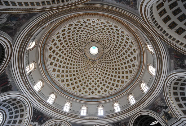 Mosta Dome interior — Stock Photo, Image