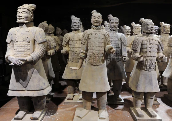 Duplicados de guerreros de terracota de Xian, China — Foto de Stock