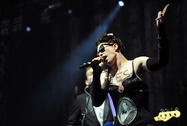 La cantante americana Amanda Palmer — Foto Stock